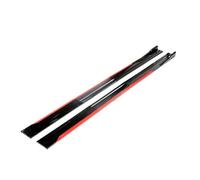 Universal 2m/2.18m Car Side Skirt Extension Splitter Bumper Racing Side Wing Bumper Lip Side Spoiler Compatible With BMW,Compatible With Toyota(6pc Reddish Black 2m)