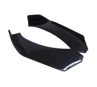 Universal 2pcs Black Car Front Bumper Diffuser Bumper Canard Lip Body Shovels Splitter Lip Body Kit Car Spoiler Accessories