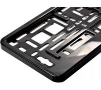 Universal 2X UK Number Plate Holder Pair - Durable ABS Plastic Front & Rear Number License Plates Frame for Cars, Trailers, and Caravans - Easy Fit Registration Plate Surround