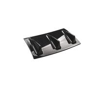 Universal 3/5 Shark Fin Car Rear Bumper Lip Diffuser Spoiler Sticker Decoration Modified Anti Collision Spoiler Accessories(Black 3 fin)