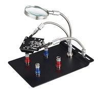 Universal 3 Flexible Arms Soldering Station Holder PCB Fixture Helping Hands with 4Pcs Magnetic Column