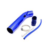 Universal 3'' Inch 76mm Pipes Cold Aluminum Car Air Intake Pipe Kit Air Intake System Duct Tube Kit Air Filter Air Intake Hose(Blue)