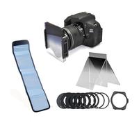 Universal 3 Pcs For Cokin Filter Set P Series Graduated ND2 ND4 ND8 filter + 9 Pcs Adapter Ring + Filter Holder,For Cokin P Series