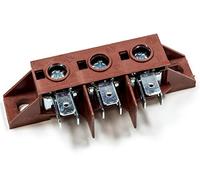 UNIVERSAL 3 POLE SCREW MOUNTED OVEN TERMINAL CONNECTOR BLOCK 40A/450V (4 PACK)