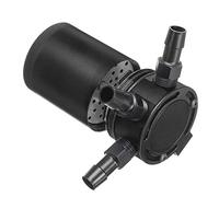 Universal 3-Port Oil Catch/Can/Tank/Reservoir Air-Oil Separator Racing Baffled Engine (Black)