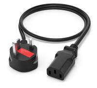 Universal 3 Prong Power Cord 6ft, IEC C13 to NEMA 5-15P 18AWG 10A 125V Heavy Duty AC Cable for Computer Monitor, TV, Office Printer, Projector, Game Console and Spare Replacement Needs Cord Daily