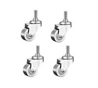 Universal 304 Stainless Steel Roulette Wheel - Rust-Resistant Silent Industrial-Grade 1.5/2 Inch Casters for Heavy Duty Applications