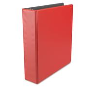 Universal 34403 Economy Non-View Round Ring Binder 2-Inch Capacity Red