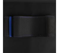 Universal 38CM Car Steering Wheel Cover Non-Slip Grip Microfiber Leather Perforated Design Auto Car Steering Wheel Cover(Blue Thread)