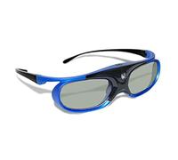 Universal 3D Glasses, DLP-Link Active Shutter Glasses with 85mAh Rechargeable Battery, 50 Hours of Continuous Work, Goggles for Mainstream DLP Projectors