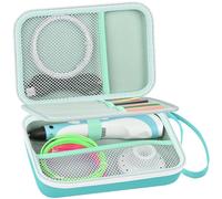 Universal 3D Pen Case Compatible with SCRIB3D P1/Advanced,for MYNT3D Super/Professional,for 3Doodler Start+/Flow/Pro 3D Printer Pens & Filament Refills for Kid Teen Crafter (Green)
