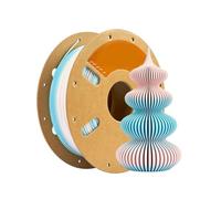 Universal 3D Printer Filament Matte Gradient Rainbow Quality 1.75mm For Speed: 500mm/s, Multi-color, 1kg/roll(Cotton candy)