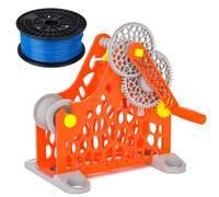 Universal 3d Printer Filament Respooler, Electric & Hand-cranked Dual-mode Spool Winder With Smart Start/stop, Removable Modular Design, Welding Threads & Textile Yarns Manual-Orange