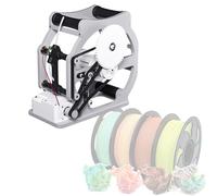 Universal 3d Printer Filament Respooler, Electric & Hand-cranked Dual-mode Spool Winder With Smart Start/stop, Removable Modular Design, Welding Threads & Textile Yarns Electric-Grey