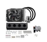 Universal 4-hole 2-hole Automotive Electric Air Conditioning Compressor 12V 24V Truck Truck Street Pole Hot Classic Air Conditioning (Color : 12V 4Holes No Remote)