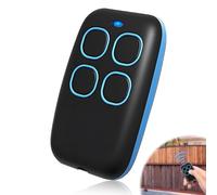 Universal 4-in-1 Gate Remote Control, Multi-Frequency 433 MHz Garage Remote Control Compatible with BFT, FAAC, Nice & More Programmable Garage Door Remote Control 30 m Range