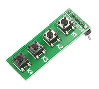 Universal 4 Key Push Button Switch Module Keyboard Board Button Array Button Module Gpio Button Module Push Button Board The TB371 Universal DC 0 48V 4 Button Switch Modu