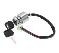Universal 4 Wires ATV Quad Motorcycle Ignition Lock Switch Key Set Compatible With 50cc 110cc 125cc 150cc 250cc ATVs Motorbike Go Kart Scooter Universal Fit Aftermarket Replacement