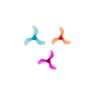 Universal 40mm 1635 3-blade Propeller 1mm 1.5mm Prop For Drone 1103 1105 Motor Single Hole 8 Pairs(Blue 8Pair 1mm)