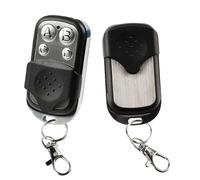 Universal 433MHz Garage Door Opener Remote Control, Electric Gate Key Fob with 4 Different Channels for Automotive Garage Door with Key Cover Slide (Black)