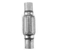Universal 45mm 47mm 53mm 57mm 64mm 73mm 89mm Exhaust Flex Pipe Stainless Steel Double Braid Exhaust Tube Accessories(47x51x253mm)