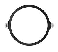 Universal 5.75in Round Headlight Mounting Bracket for Motorcycle, Aluminum Alloy CNC Cut, Black or Silver - Durable Secure Fit for LED Headlamp, Easy Installation for & (Black)