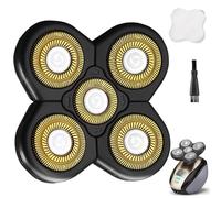 Universal 5 Blades Shaver Replacement Heads Compatible with FreedomGold Shaver and Some Brands, Head Shaver Replacement Blades 5D Electric Shaver Replacement Heads