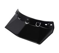 Universal 5-Snap Visor for Open Face Motorcycle Helmet Wind Flip Up Visor Shield Motorcycle Helmet Cap Tongue for upgrade their gear(Black)