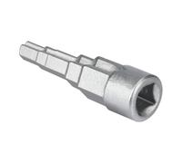Universal 5-Stage Radiator Key Spanner | Step Wrench with Square Socket for 1/2 Inch Ratchet Drive | Multi-Size Radiator Valve Tool (1/2, 3/8, 3/4, 1-1/4)