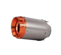 Universal 51mm Motorcycle Exhaust Muffler 370MM Long Double Hole With Db Killer For Yamaha MT07 R6 R3