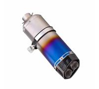 Universal 51mm Motorcycle Exhaust Muffler Double Hole With DB Killer Racing Scooter For Kawasaki ZX4R Z900