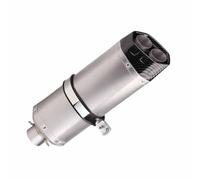 Universal 51mm Motorcycle Exhaust Muffler Double Hole With DB Killer Racing Scooter For Yamaha MT09 R7 MT03 R6