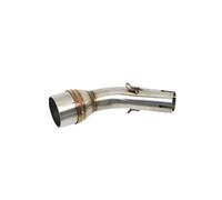Universal 51mm Motorcycle Exhaust Muffler Middle Mid Link Pipe For R3R25 For R3 For R25 Exhaust Pipe(B color)
