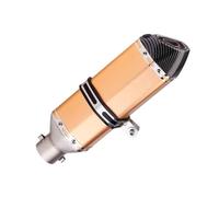 Universal 51mm Motorcycle Exhaust Muffler With Db Killer Silencer Long 370mm For Yamaha MT07 R6 R3