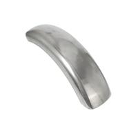 Universal 6.1 Inch Motorcycle Rear Wheel Mud Guard Protector Fender Short/Long Mudguard Unpainted Steel Motorcycle Mudflap(Long)