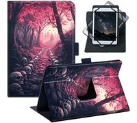Universal 6-7 Inch Tablet Case with Stand, PU Leather Folio Cover for Kindle Paperwhite, Fire 7, Galaxy Tab A7 Lite, Lenovo Tab M7, Small Tablet Protective Cover, Skulls Leading