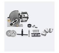 Universal 6-Inch Indexing Head for Milling Machines Dividing Head 160mm 3-Jaw Chuck Rotary with Tailstock(5 inch 125mm)