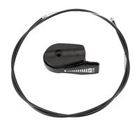Universal 65 Inch Throttle Cable Switch Lever Control Handle for Lawn Mower Electric and Petrol Lawnmowers Black
