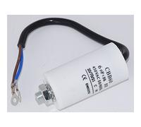 Universal 6uF Motor Run Capacitor with 19cm Cable Leads Compatible with Many Appliances