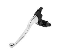 Universal 7/8" 22mm Folding Brake Clutch Handle Left Perch Lever Bar Adjustable for Motorcycle(Silver)