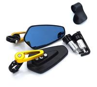 Universal 7/8" 22mm Motorcycle Handlebar Aluminum Rear View Mirrors For Suzuki GSX-S1000 GSX1400 SFV650 SV650/A DL250 DL650A(Gold)