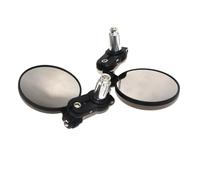 Universal 7/8" 22mm Motorcycle Round Mirrors Handlebar Wing Foldable Aluminum Black Handle Bar End Rearview Side Mirrors Rearviews
