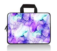 Universal 7 - 9 inch Kids Tablet Sleeve Case Bag, Shock-Proof Neoprene Zipper Handle Pouch Portable Case Bag Compatible with 7" 8" 8.5" 8.9" 9" Apple iPad Mini, Samsung, HP (Purple Marble)