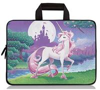 Universal 7-9 inch Kids Tablet Sleeve Case Bag, Shock-Proof Neoprene Zipper Handle Pouch Portable Case Bag Compatible with 7" 8" 8.5" 8.9" 9" Apple iPad mini, Samsung, HP (Cute Unicorn)