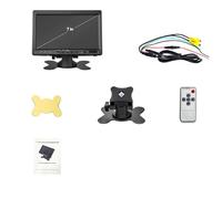 Universal 7 inch Car Monitor 9-36V Stand Reverse Camera 2 Way Video Input for Parking/Reversing/CCTV System(Only Monitor-RCA)
