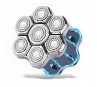 Universal 7 Magnetic Shaver Head Replacement Blade Head for ROSSIFUR Lovcoyo Gisaae Bazivve ElectriBrite Freebird Grooming Floating Washable Electric Shaver Replacement Heads for Men(Silver)