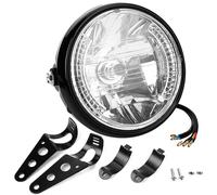 Universal 7in Motorcycle Headlamp Headlight Driving Turn Signal Light With Bracket