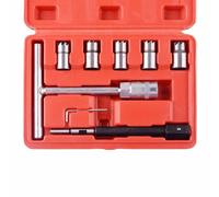 Universal 7Pc Diesel Injector Seat Cutter Set Kit Delphi Bosch Cars Vans