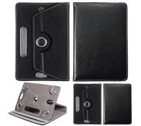 Universal 8.0 inch Tablet Case, Multi-Angle Stand Flip Printed Wallet Case Fits All 8.0" Inch Samsung, Lenovo, Acer, Huawei, Sony, Apple, Toshiba Android Tablets tab devices (Black)