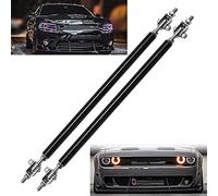 Universal 8"-11" Splitter Strut Rods,Adjustable Black Front Lip Support Rods Front Bumper Strut Rods By SZKAIDAG (2PCS)